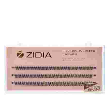 Ресницы ZIDIA Cluster 3 ленты 12D (01*C 6 мм)