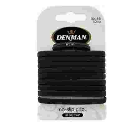 Резинка для волос Denman черные 10шт.