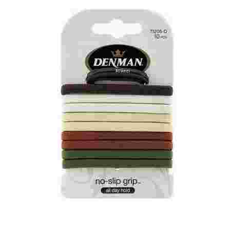 Резинка для волос Denman натуральная 10шт.