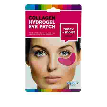 Патч-маска под глаза BeautyFase Collagen Hydrogel Eye Patch renev moist effect c красным вином восстановление увлажнение